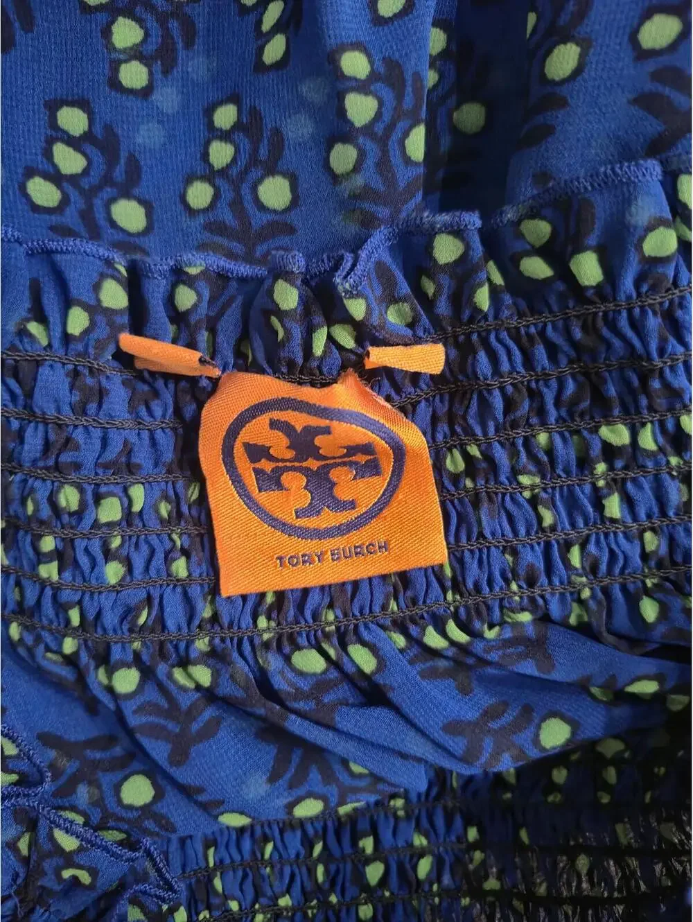 Tory Burch Laricia Printed Chiffon Top Size 8